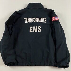 Vintage Blauer EMS Emergency Response 1/4 Zip Pullover Jacket Mens XL Black